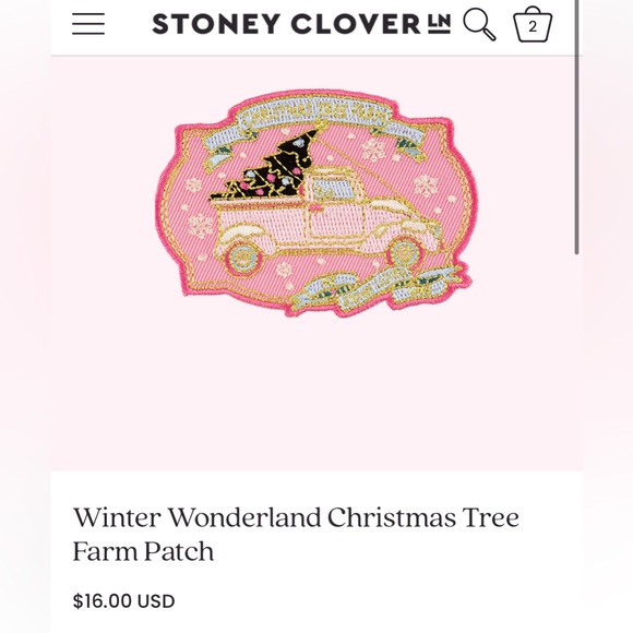 BNIP Stoney Clover Lane Winter Wonderland Christmas Tree Farm Patch - Picture 2 of 5